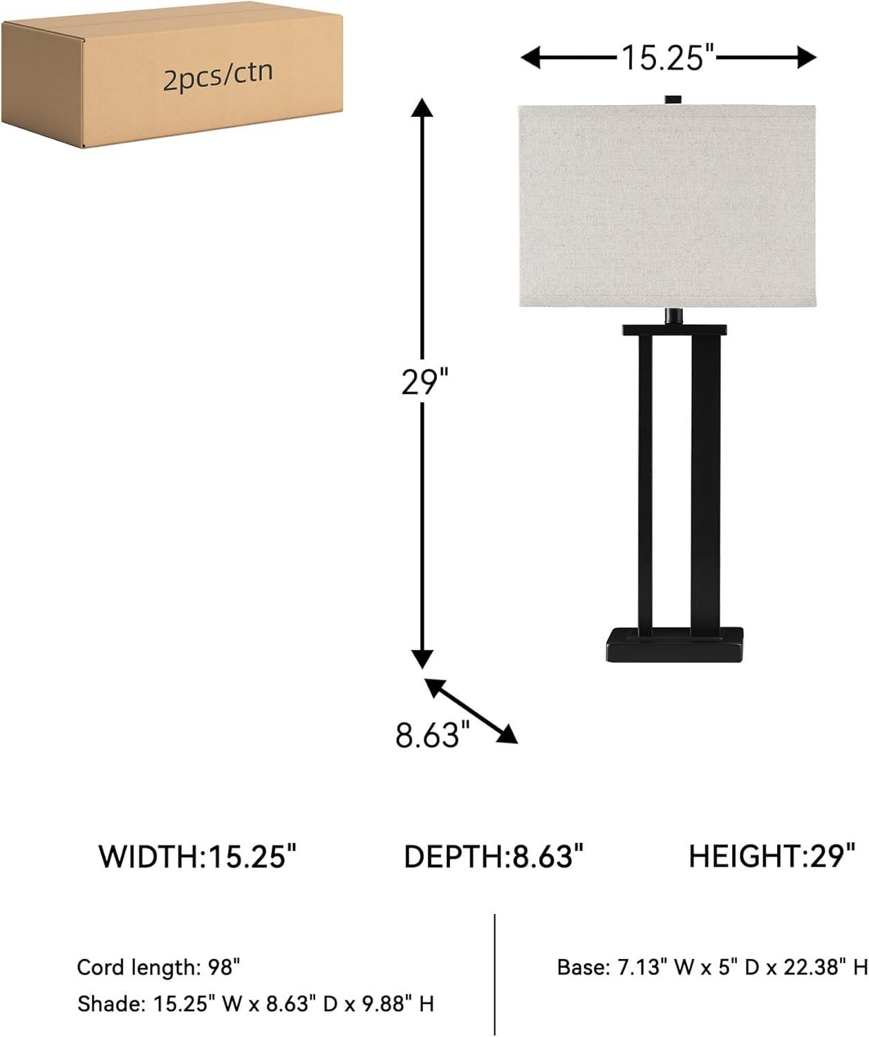 imageSignature Design by Ashley Aniela Contemporary 29quot Table Lamp with Open Silhouette 2 Count BronzeBronze