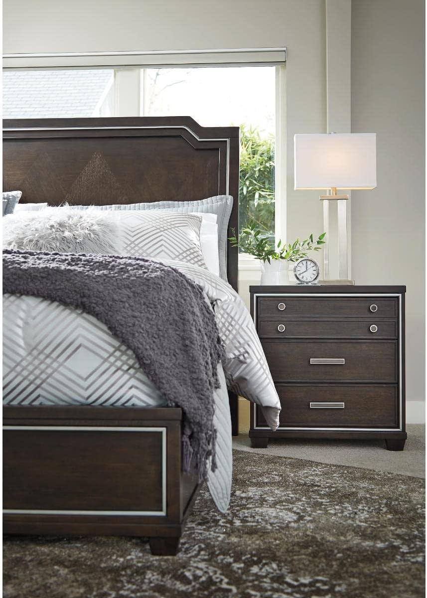 imageSignature Design by Ashley Aniela Contemporary 29quot Table Lamp with Open Silhouette 2 Count BronzeSilver