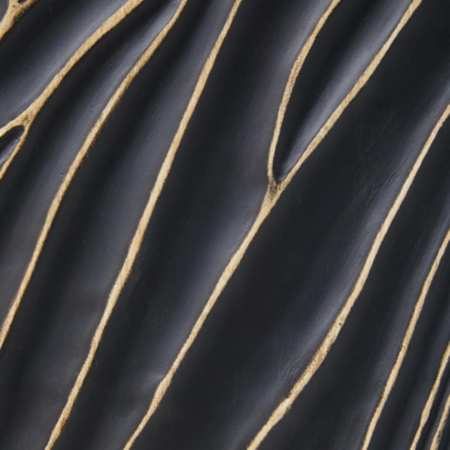 imageSignature Design by Ashley Bartlen Modern Polyresin Table Lamp with 3Way Switch Black ampamp Metallic