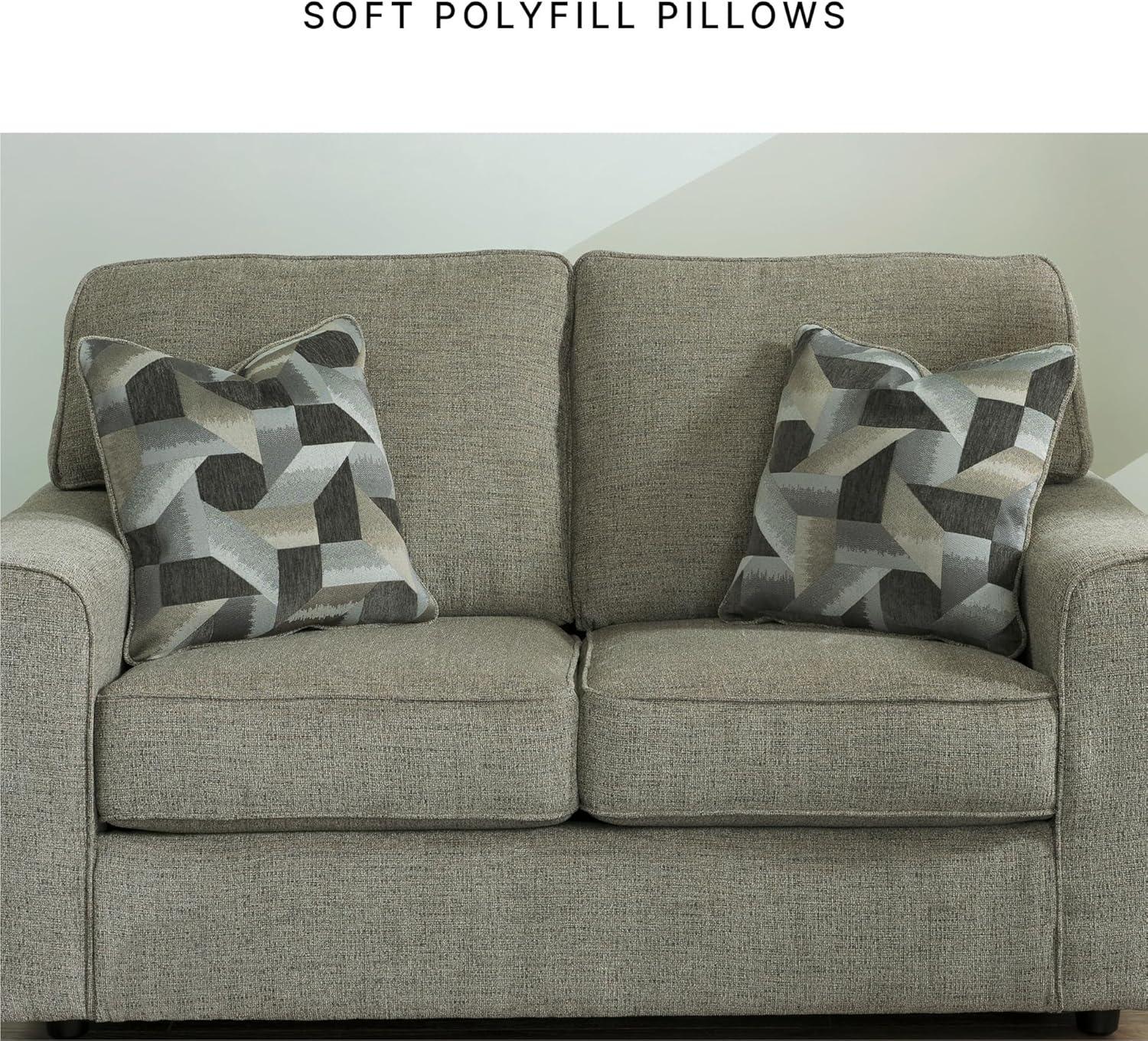 imageSignature Design by Ashley Cascilla Casual Loveseat Light GrayLight Gray