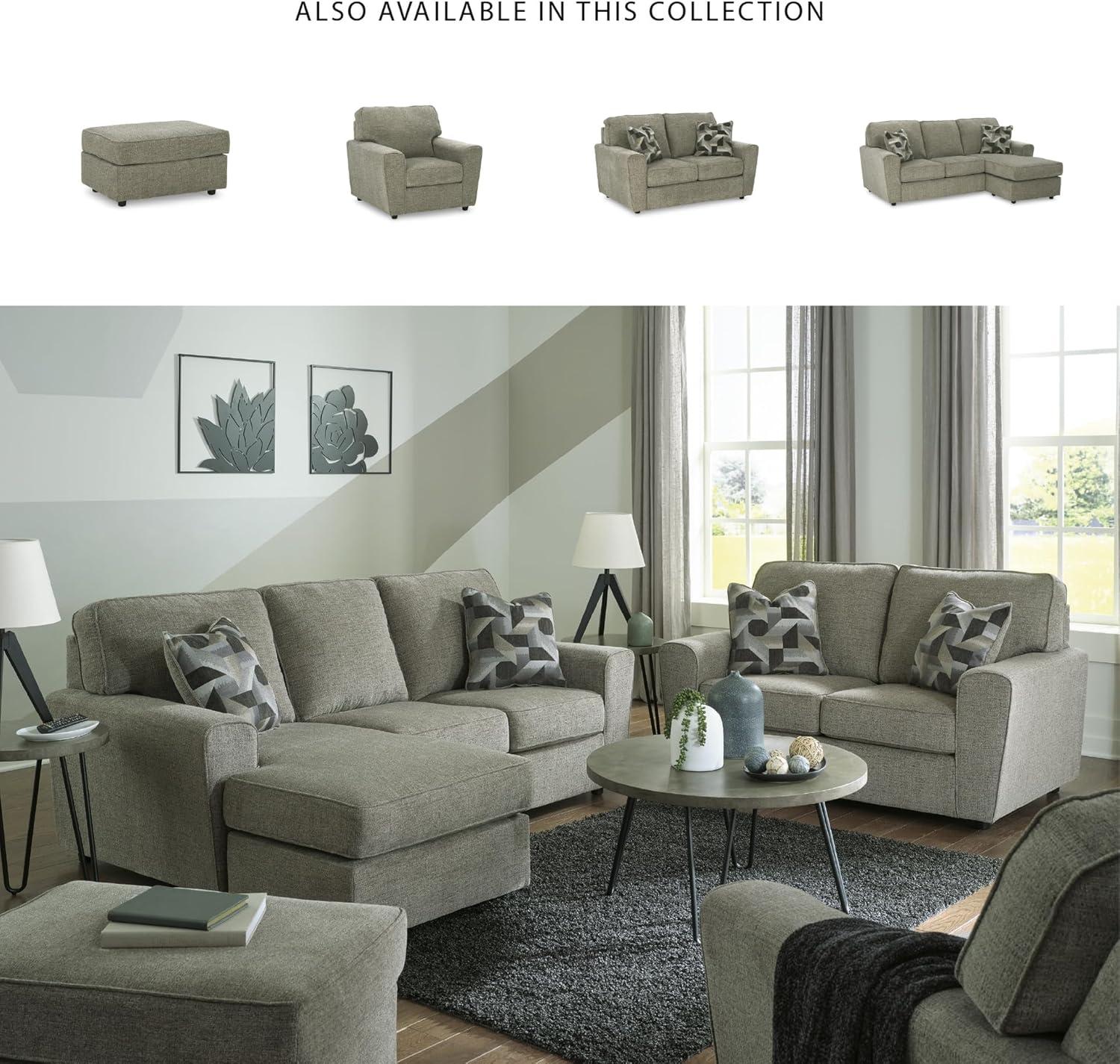 imageSignature Design by Ashley Cascilla Casual Sofa Light GrayLight Gray