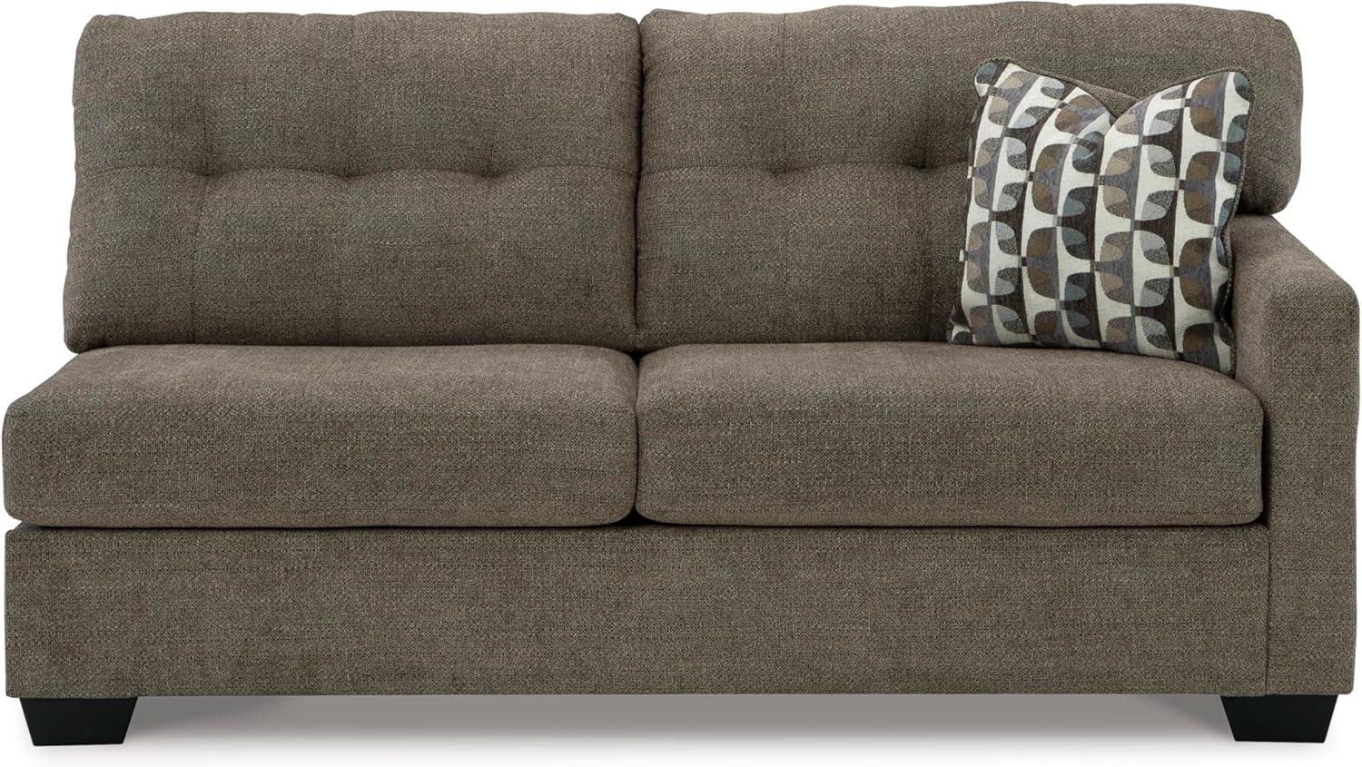 imageSignature Design by Ashley Casual Avaliyah LShape LeftArm Facing 6Piece Sectional with Reversible Cushion and Armrest GrayBrown