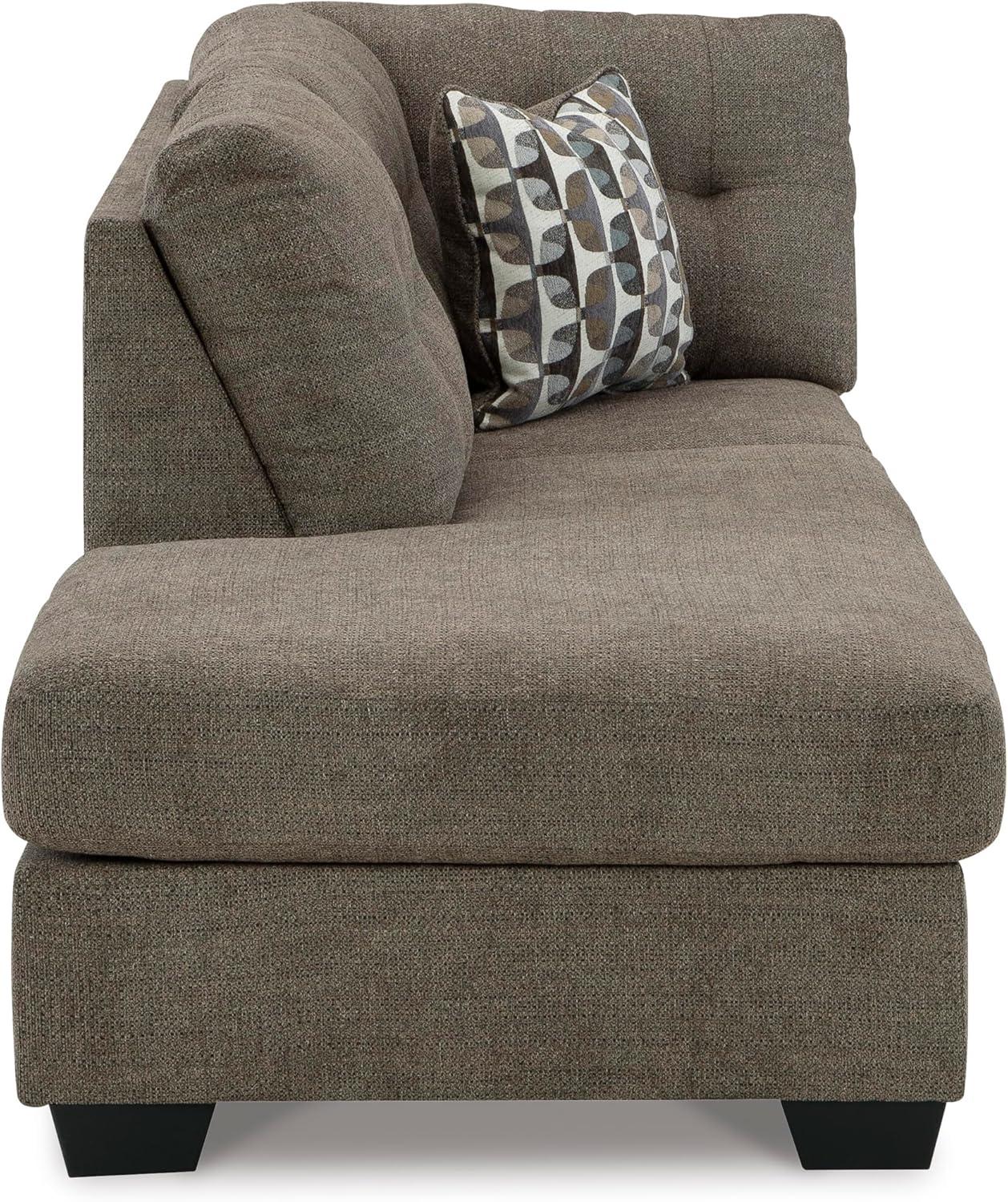 imageSignature Design by Ashley Casual Avaliyah LShape LeftArm Facing 6Piece Sectional with Reversible Cushion and Armrest GrayBrown
