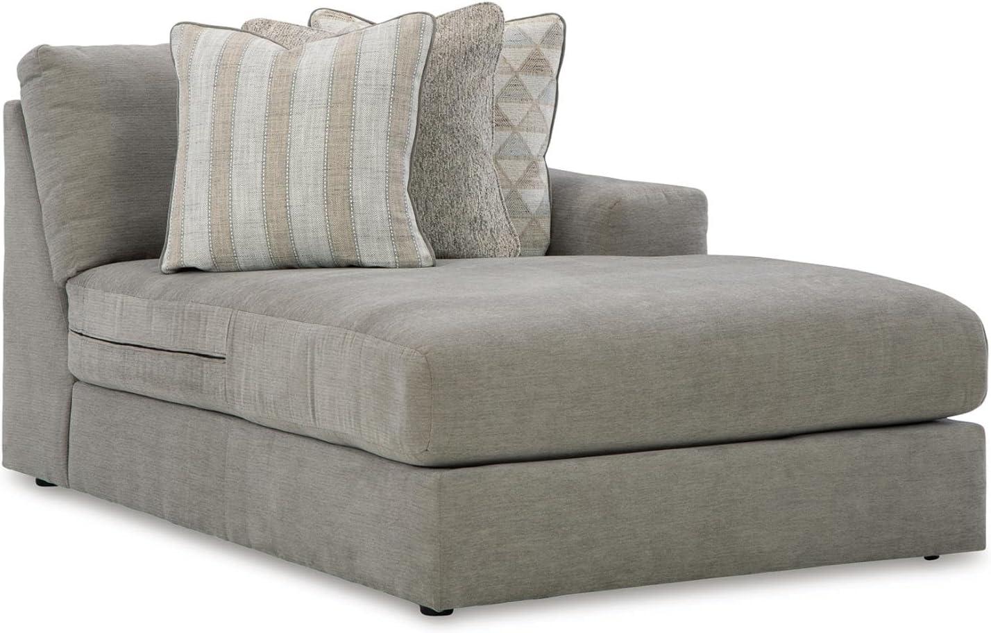 imageSignature Design by Ashley Casual Avaliyah LShape LeftArm Facing 6Piece Sectional with Reversible Cushion and Armrest GrayGrey