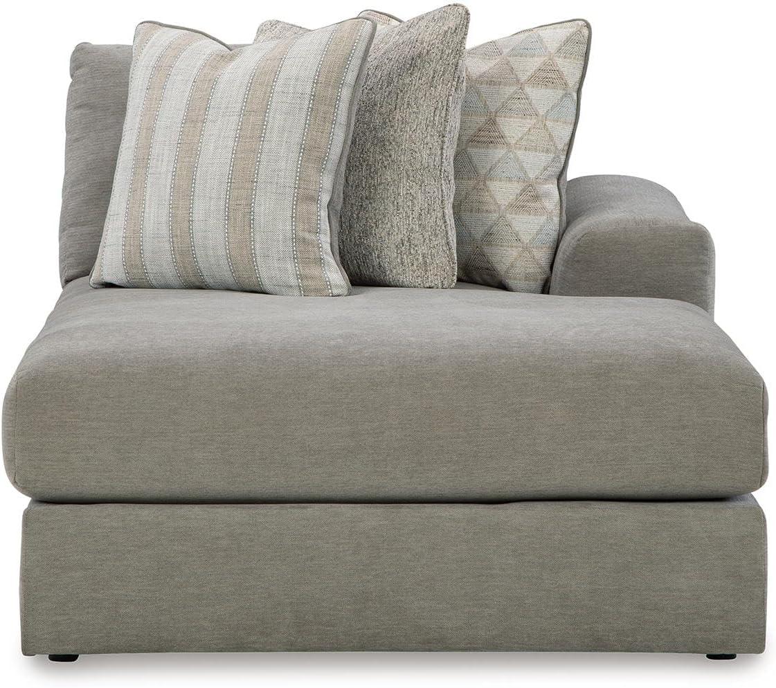 imageSignature Design by Ashley Casual Avaliyah LShape LeftArm Facing 6Piece Sectional with Reversible Cushion and Armrest GrayGrey