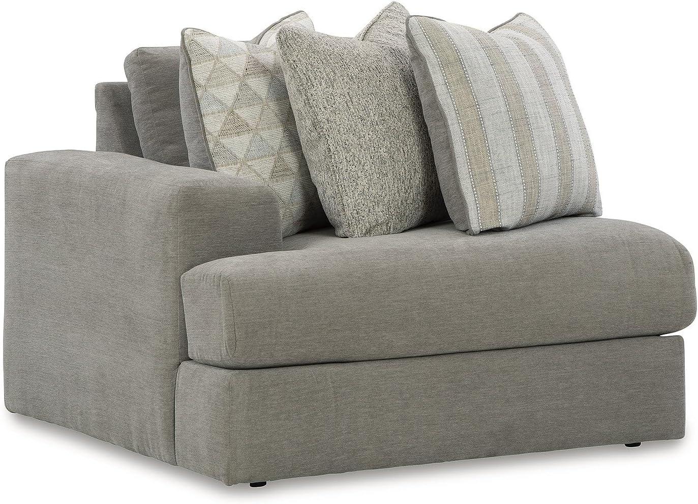 imageSignature Design by Ashley Casual Avaliyah LShape LeftArm Facing 6Piece Sectional with Reversible Cushion and Armrest GrayGrey