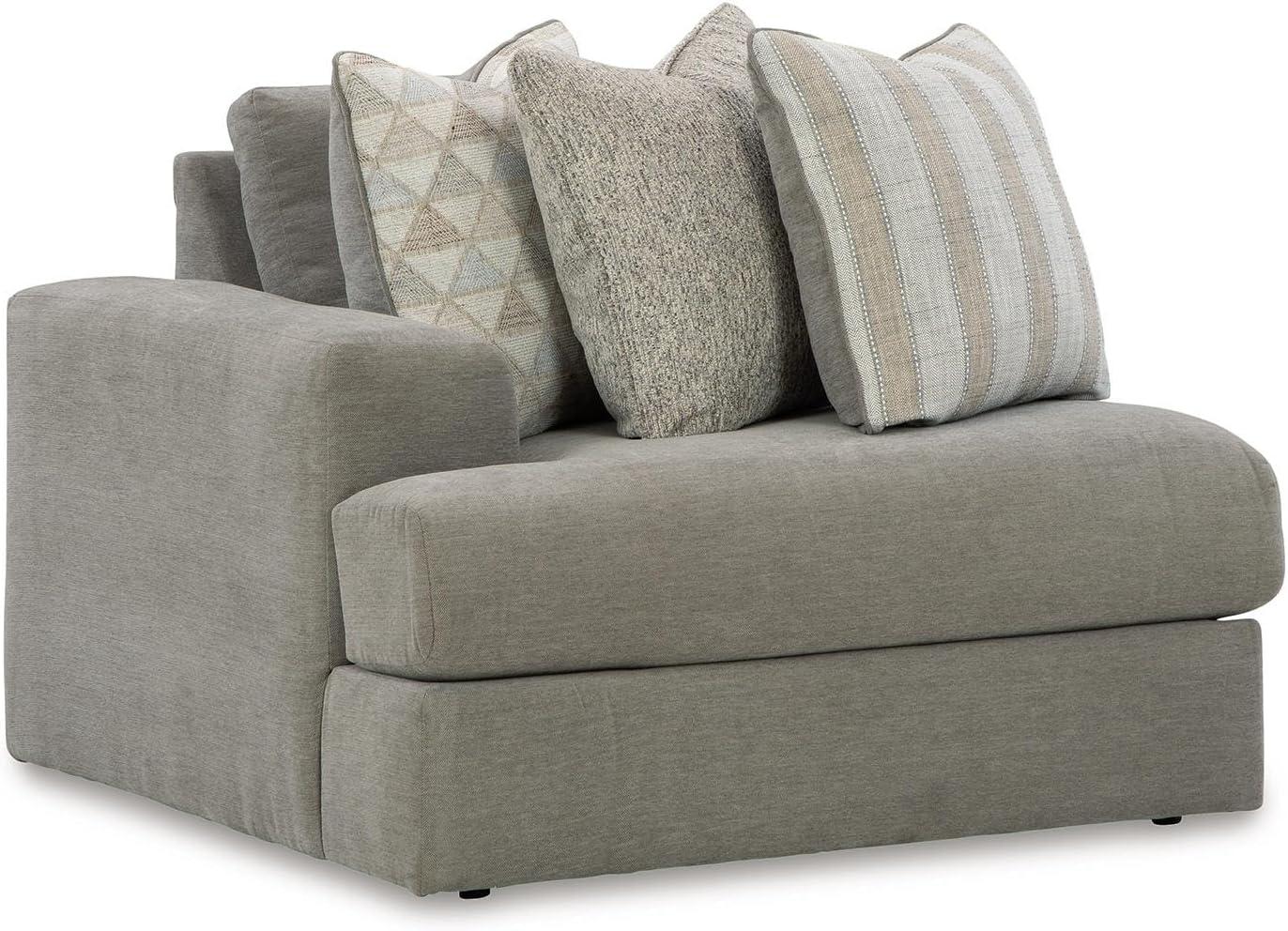 imageSignature Design by Ashley Casual Avaliyah LShape LeftArm Facing 6Piece Sectional with Reversible Cushion and Armrest GrayGrey