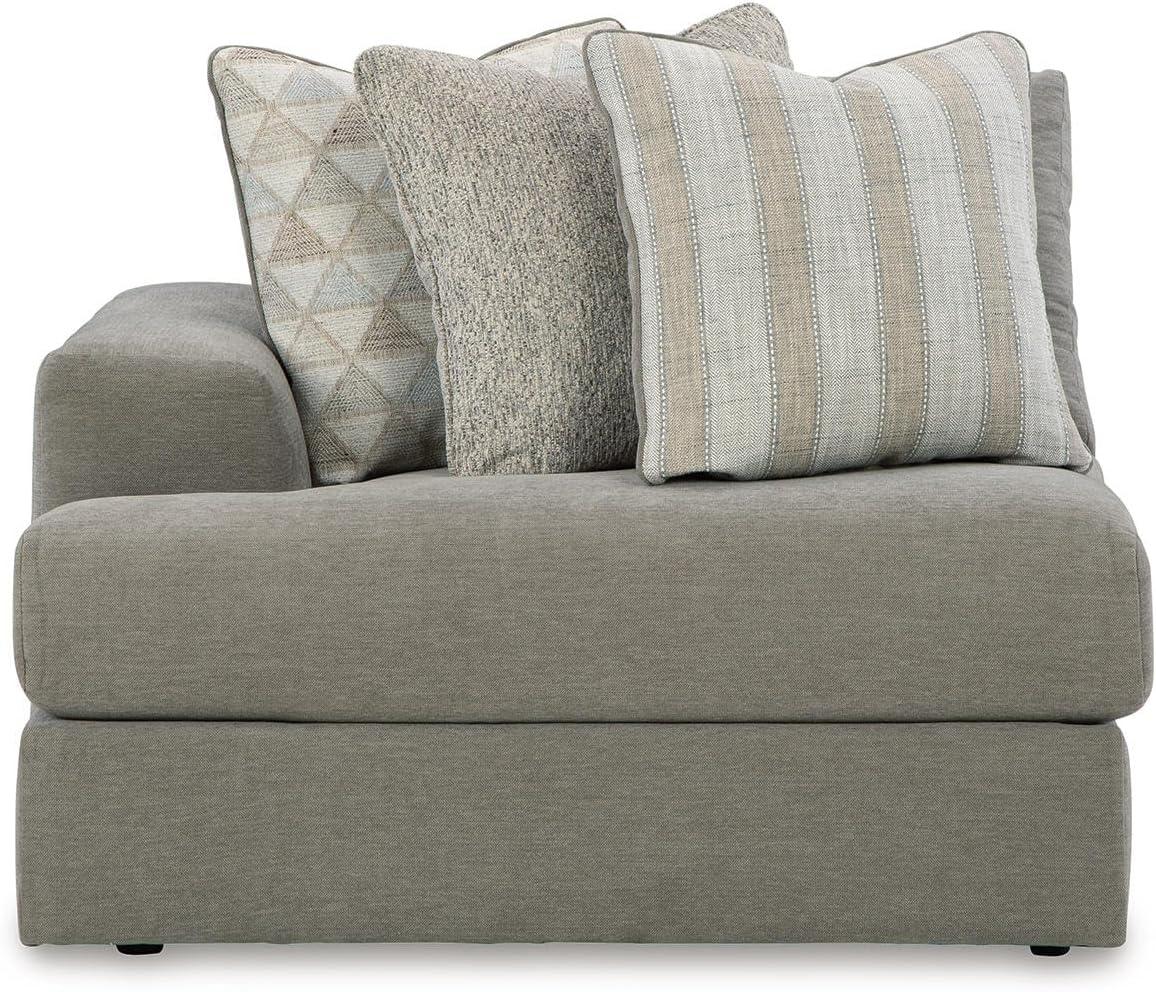 imageSignature Design by Ashley Casual Avaliyah LShape LeftArm Facing 6Piece Sectional with Reversible Cushion and Armrest GrayGrey