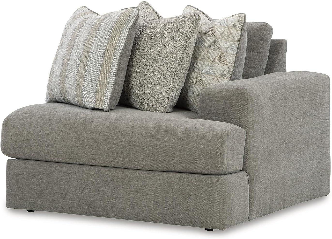 imageSignature Design by Ashley Casual Avaliyah LShape LeftArm Facing 6Piece Sectional with Reversible Cushion and Armrest GrayGrey