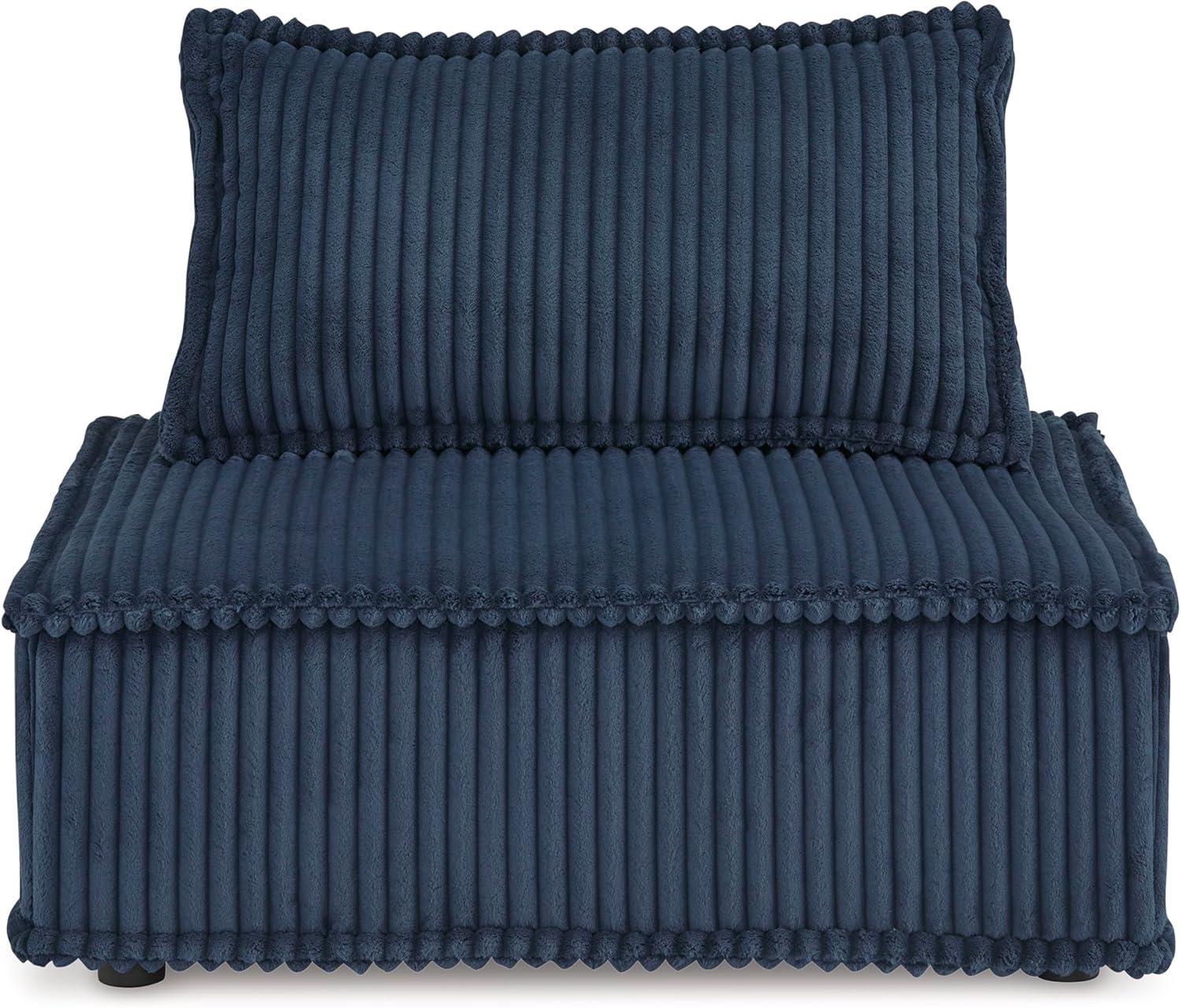 imageSignature Design by Ashley Casual Bales LShape Tufted 5Piece Modular Seating with Non Slip Deck and Non Slip Feet BeigeBlue