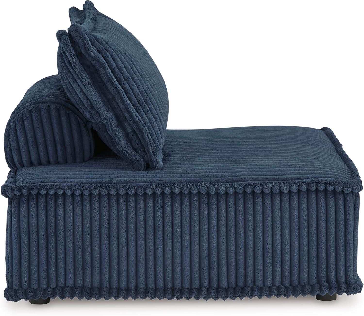 imageSignature Design by Ashley Casual Bales LShape Tufted 5Piece Modular Seating with Non Slip Deck and Non Slip Feet BeigeBlue