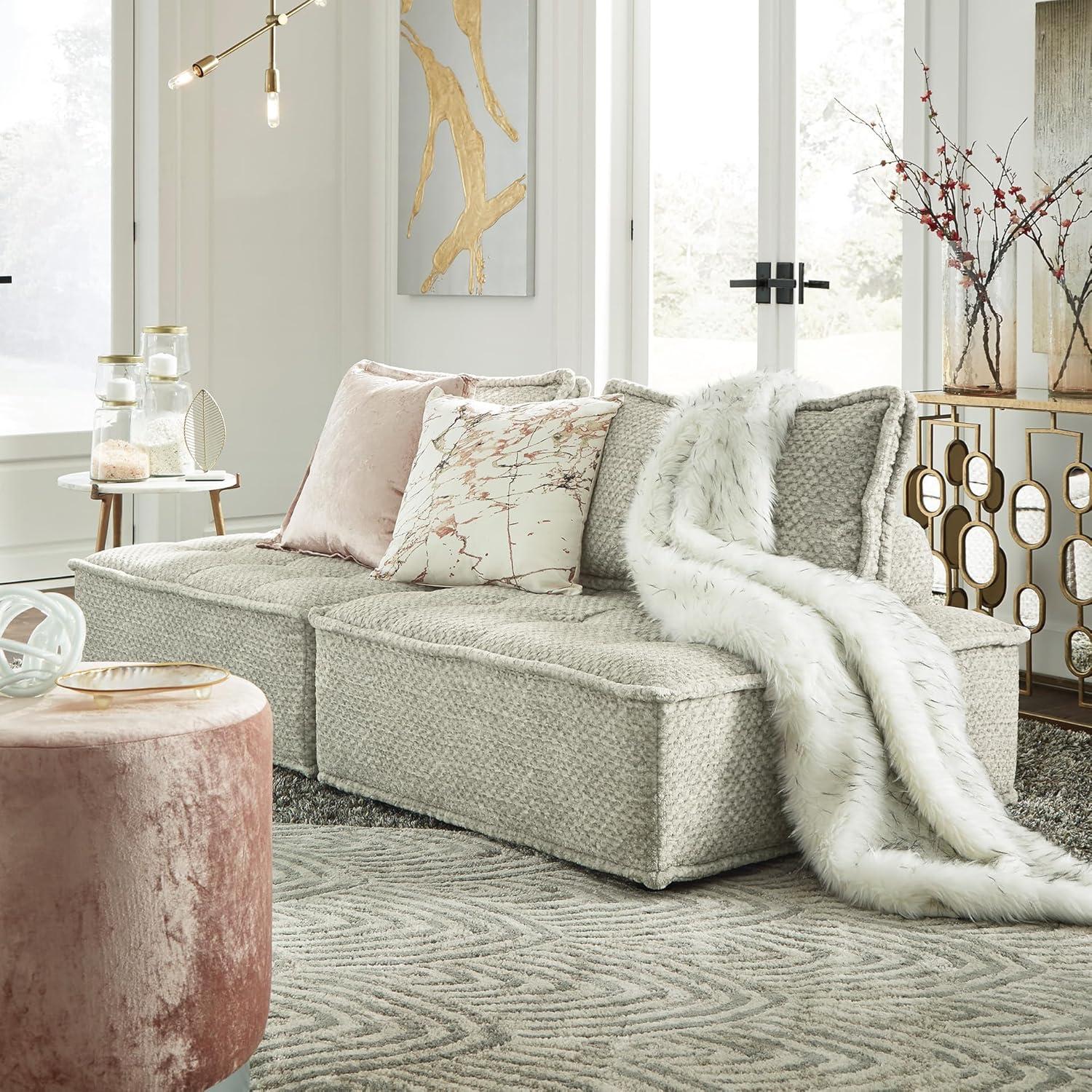 imageSignature Design by Ashley Casual Bales LShape Tufted 5Piece Modular Seating with Non Slip Deck and Non Slip Feet BeigeTaupe