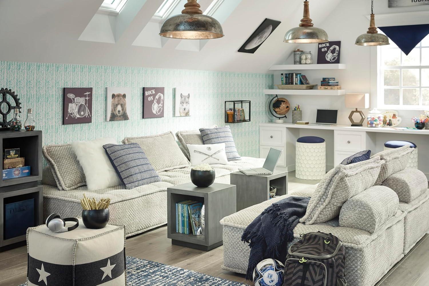 imageSignature Design by Ashley Casual Bales LShape Tufted 5Piece Modular Seating with Non Slip Deck and Non Slip Feet BeigeTaupe