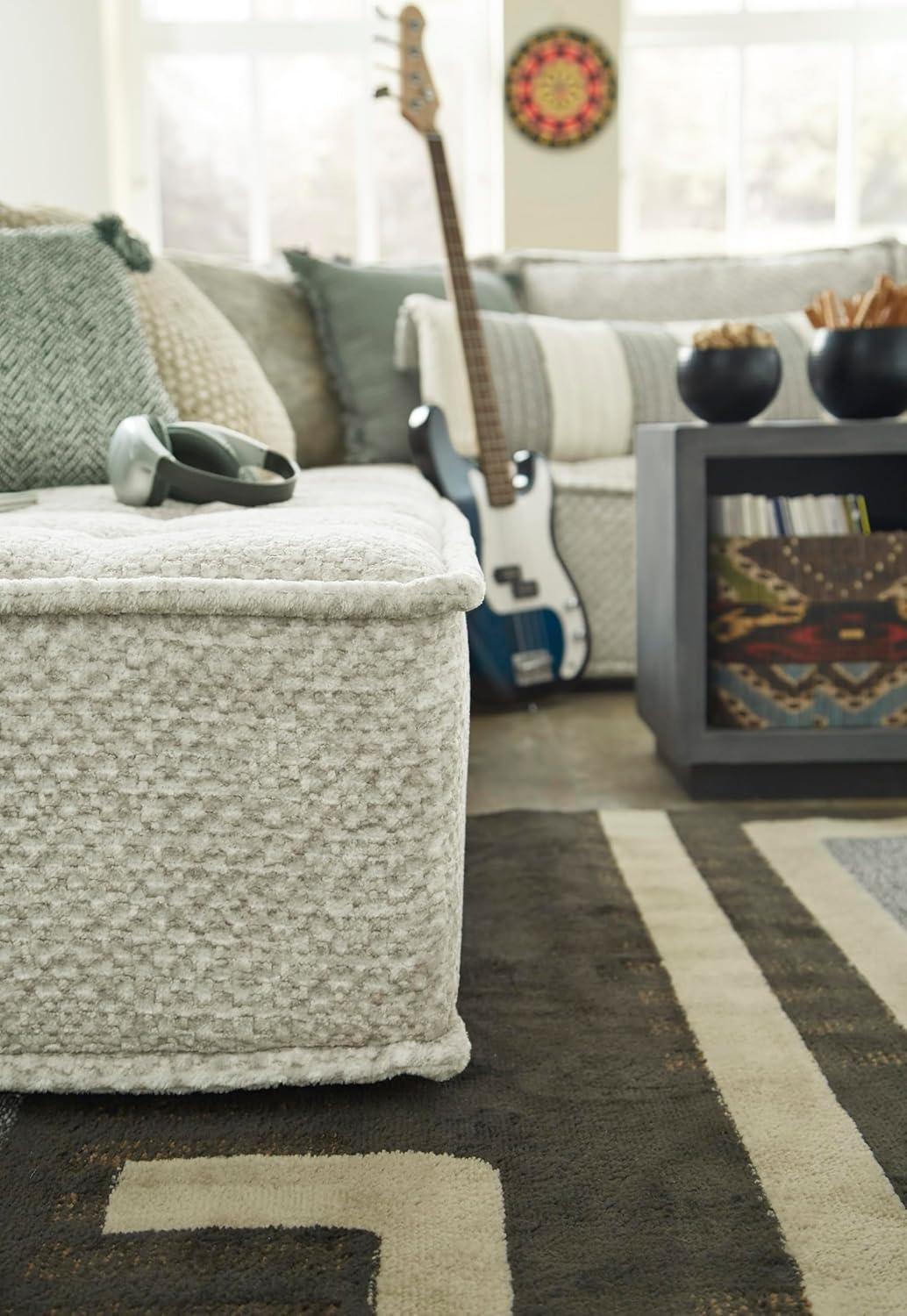 imageSignature Design by Ashley Casual Bales LShape Tufted 5Piece Modular Seating with Non Slip Deck and Non Slip Feet BeigeTaupe