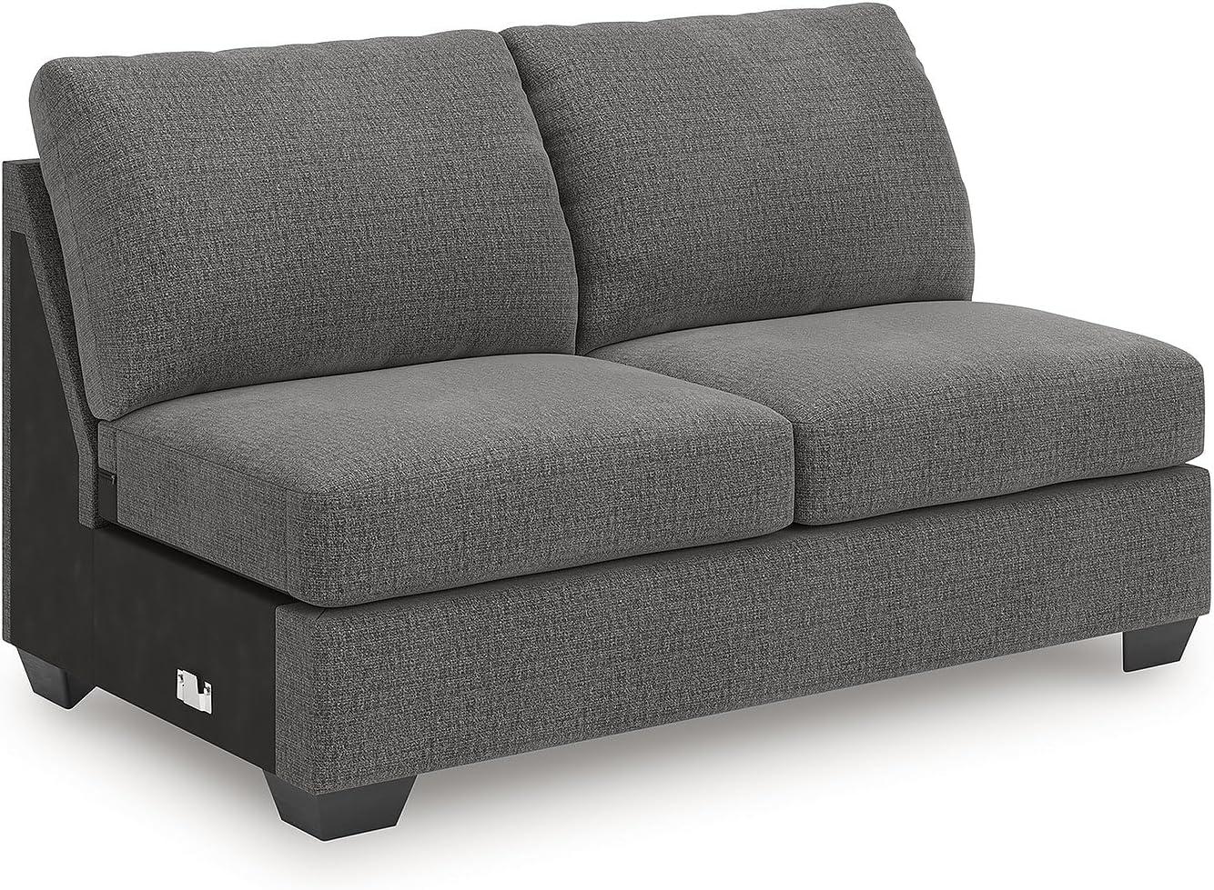 imageSignature Design by Ashley Casual Seyler Lane UShape RightArm Facing 3Piece Sectional with Chaise and Removable Cushion Gray3Piece Sectional with Chaise