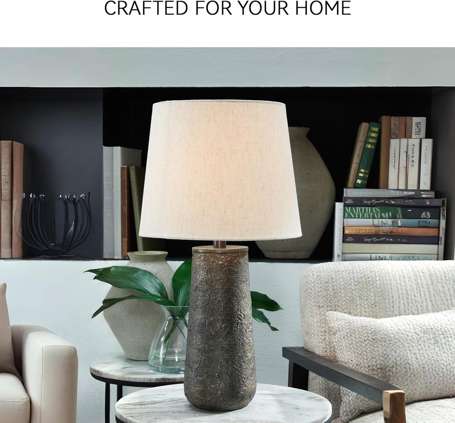 imageSignature Design by Ashley Chaston Casual Modern Table Lamp Set 2 Count Antique Bronze FinishAntique Bronze Finish