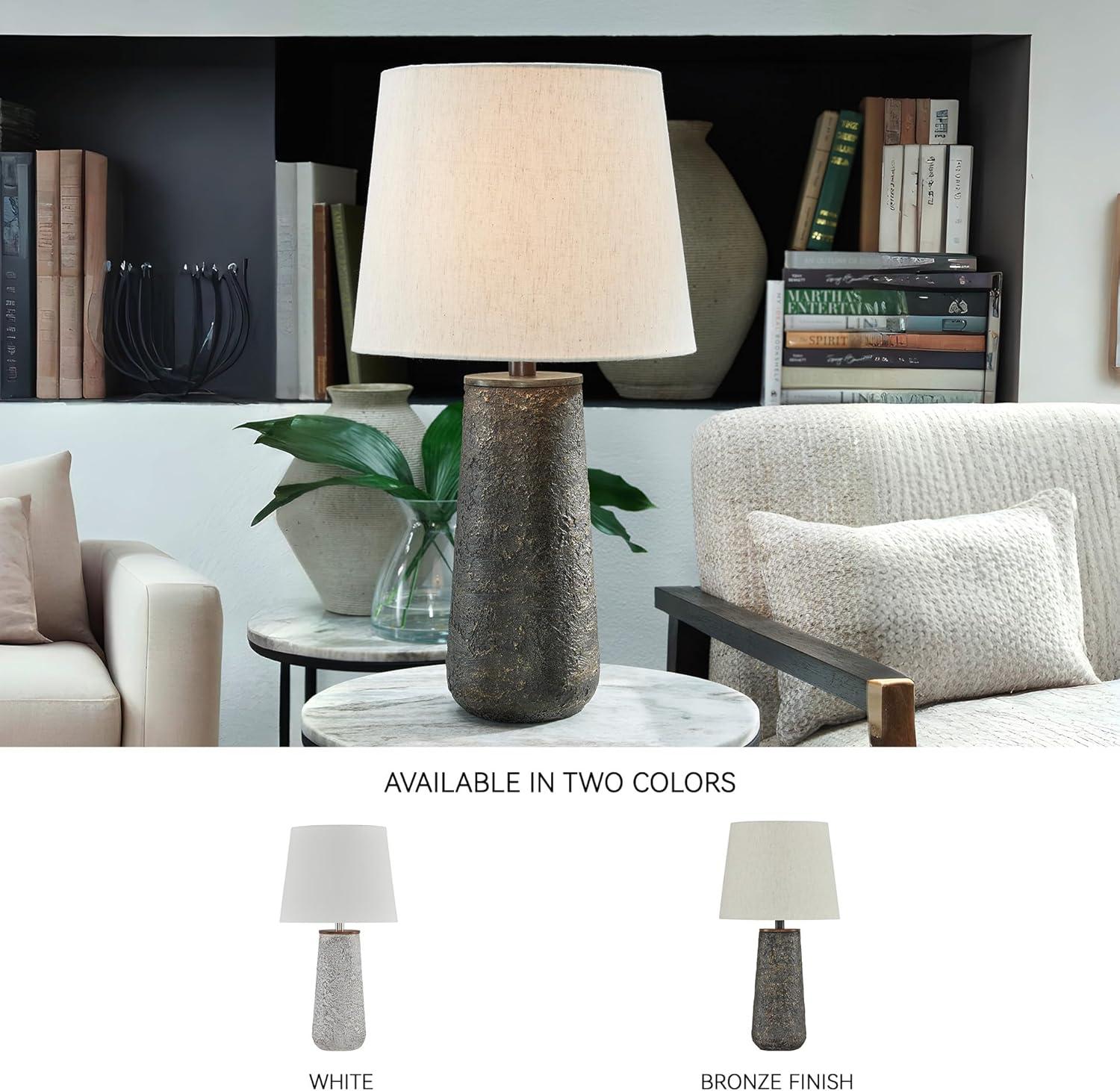 imageSignature Design by Ashley Chaston Casual Modern Table Lamp Set 2 Count Antique Bronze FinishAntique Bronze Finish