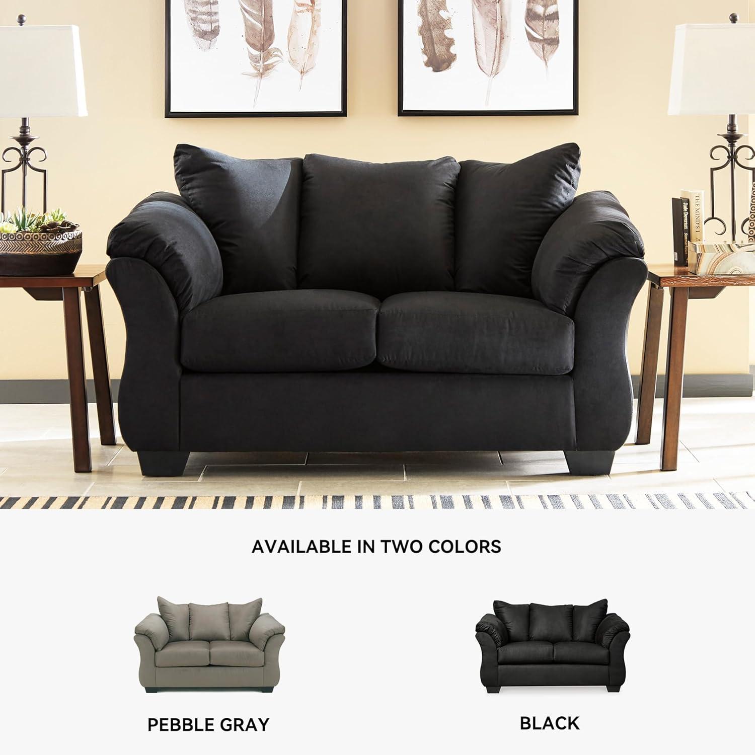 imageSignature Design by Ashley Darcy Casual Plush Loveseat BlackBlack
