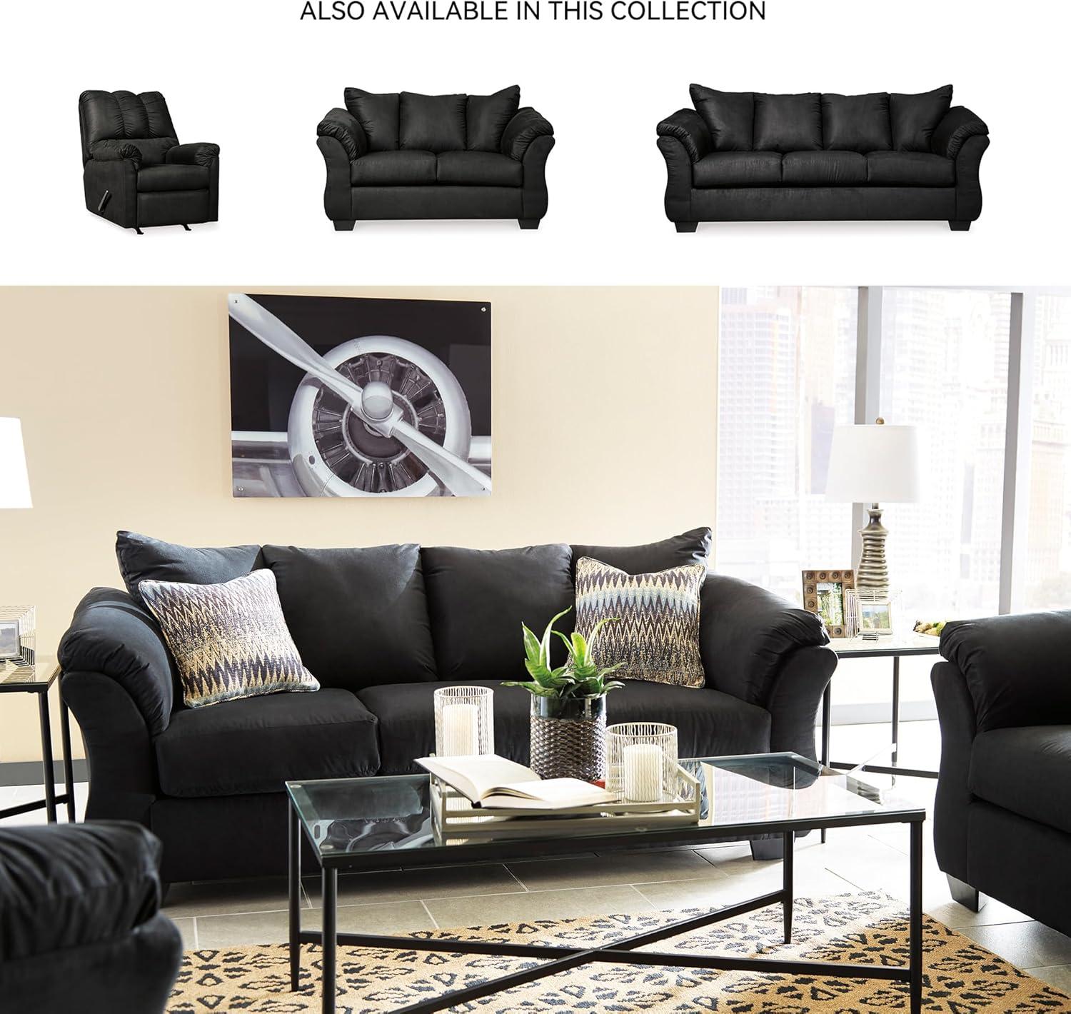imageSignature Design by Ashley Darcy Casual Plush Loveseat BlackBlack