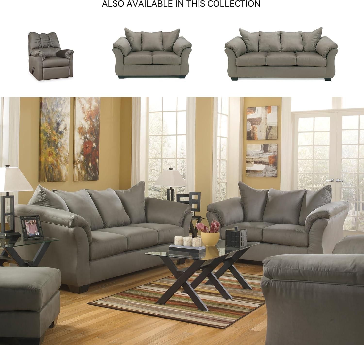 imageSignature Design by Ashley Darcy Casual Plush Loveseat BlackGrey