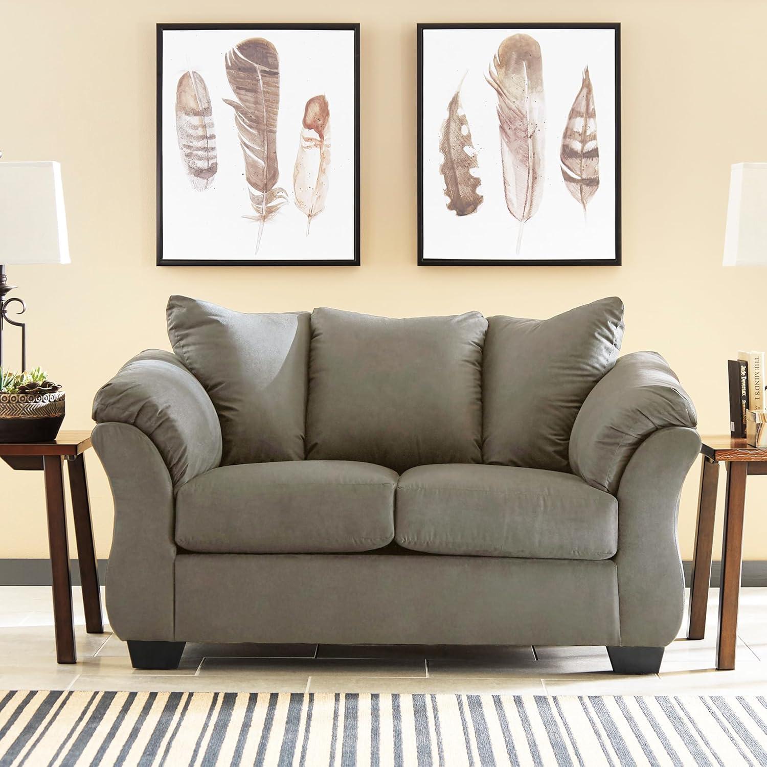 imageSignature Design by Ashley Darcy Casual Plush Loveseat BlackGrey
