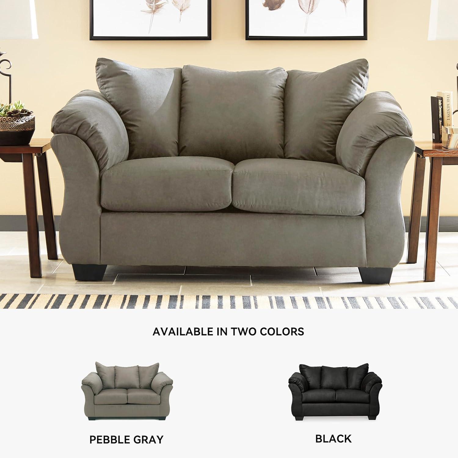 imageSignature Design by Ashley Darcy Casual Plush Loveseat BlackGrey