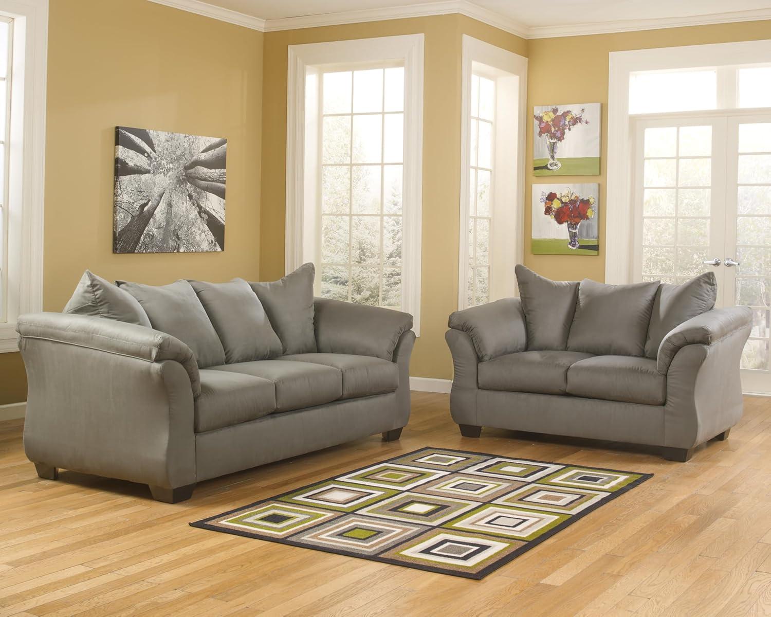 imageSignature Design by Ashley Darcy Casual Plush Loveseat BlackGrey