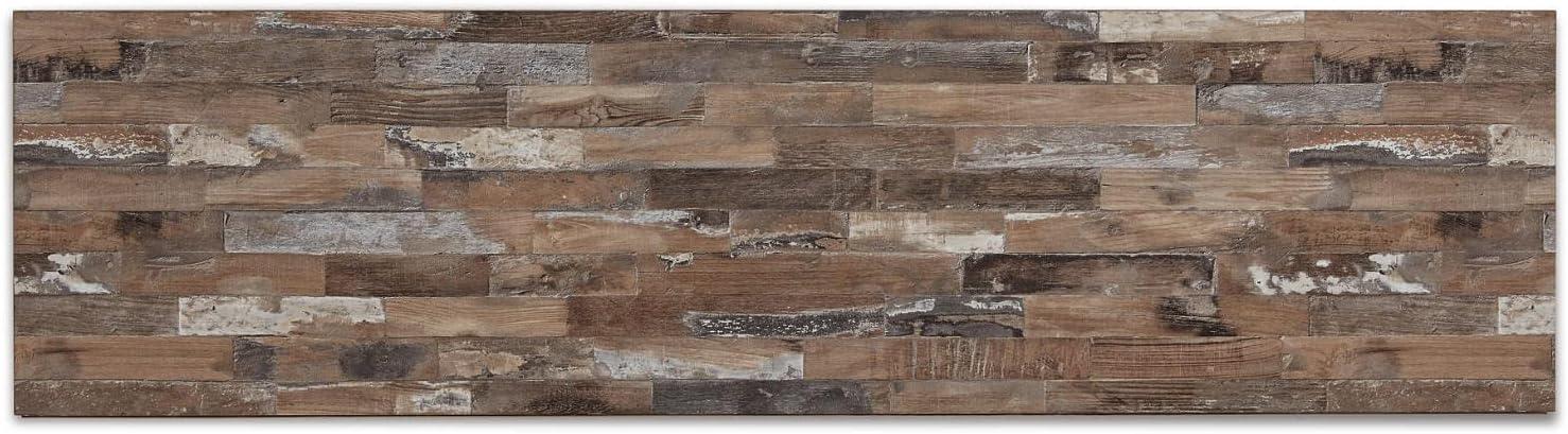 imageSignature Design by Ashley Entertainment Accessories Vintage 64quot TV Stand with Electric Fireplace and LED Lights for TVs up to 72quot WhitewashWhitewash