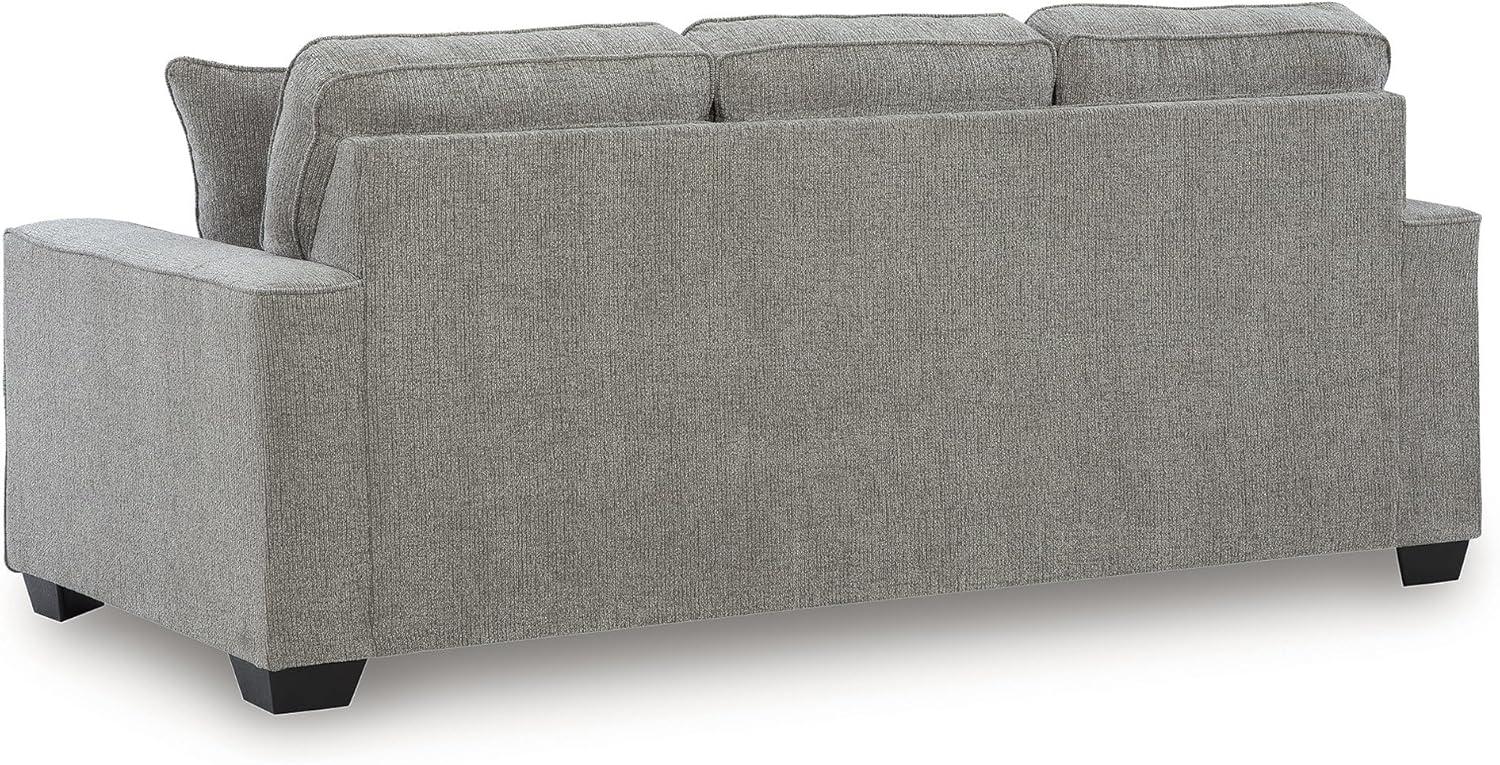 imageSignature Design by Ashley Fanciful Classic Sofa with Tufted Cushion and Removable Cushion Light Gray