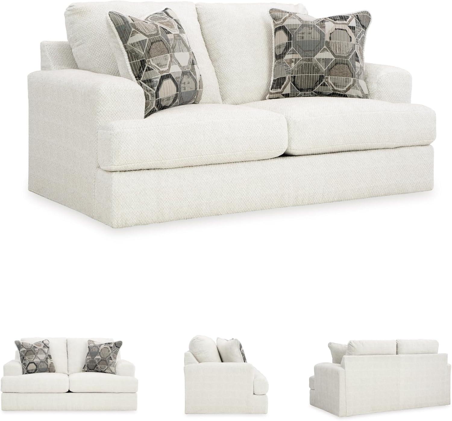 imageSignature Design by Ashley Karinne Coastal Loveseat with Nonskid Legs WhiteWhite