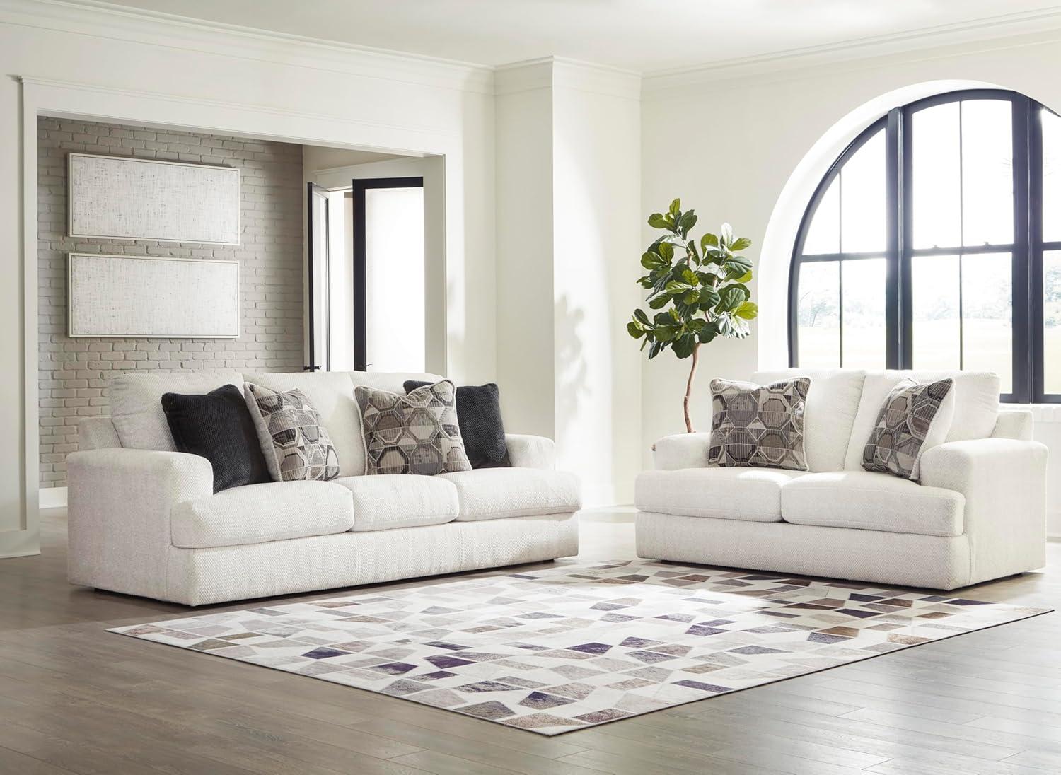 imageSignature Design by Ashley Karinne Coastal Loveseat with Nonskid Legs WhiteWhite