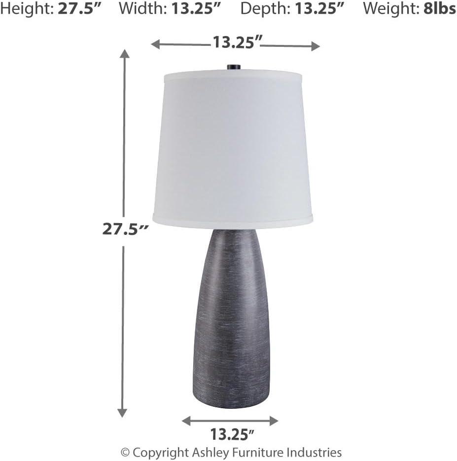 imageSignature Design by Ashley Mahima Eclectic Paper Table Lamp 2 Count  255quot Black ampamp WhiteShavontae