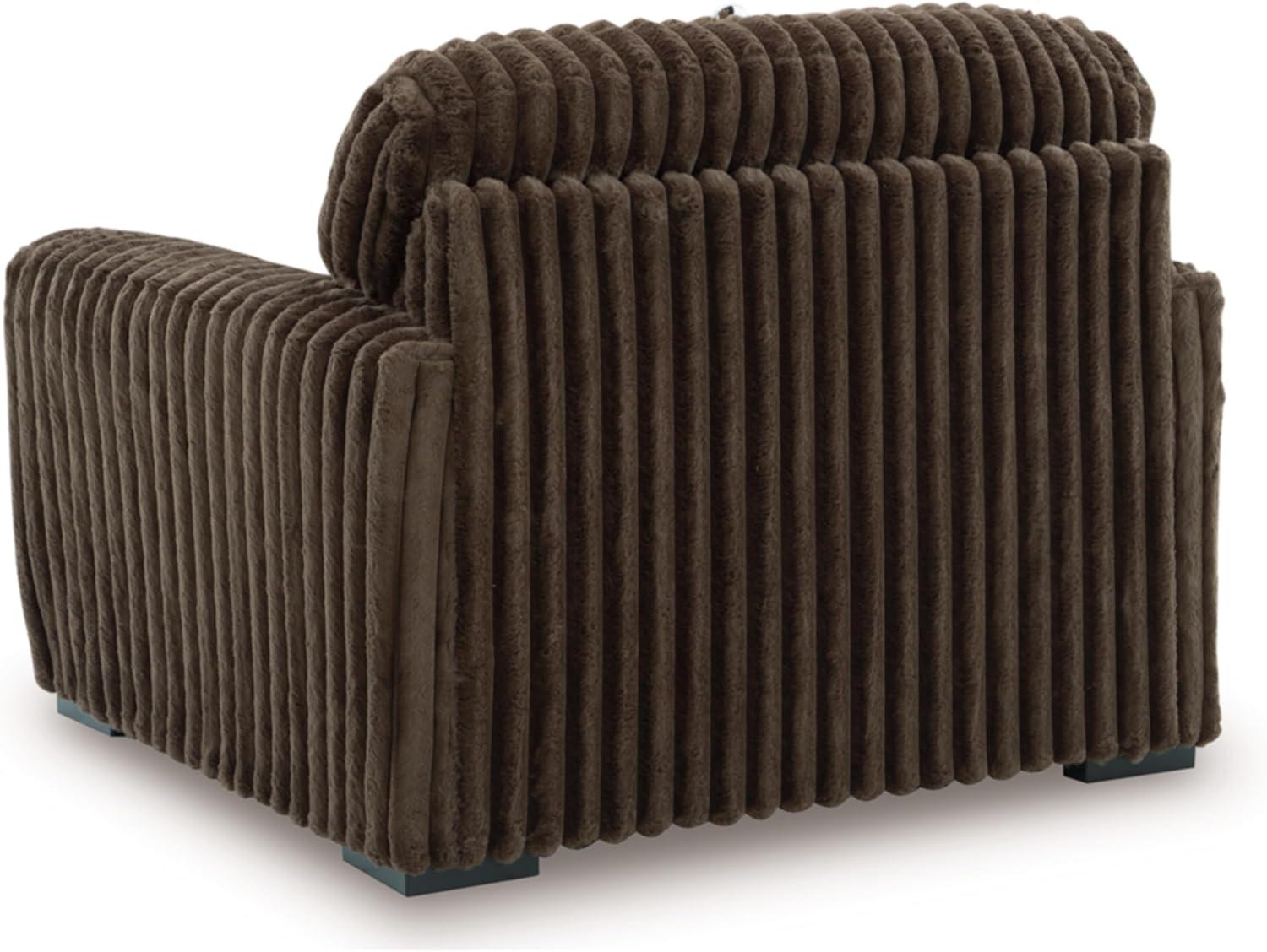 imageSignature Design by Ashley MidnightMadness Casual Anti Sag LeftArm Facing 3Piece Sectional with Chaise Reversible Seat Cushions and 10 Accent Pillows Dark BrownBrown