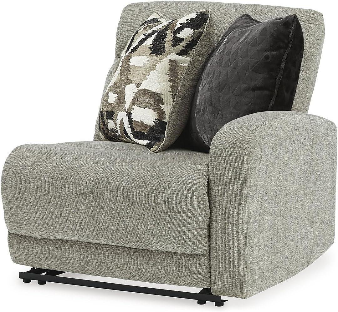 imageSignature Design by Ashley Modern Colleyville UShape LeftArm Facing 5Piece Power Reclining Sectional with USB Charging Ports and Armrest Light GrayRight Arm Facing