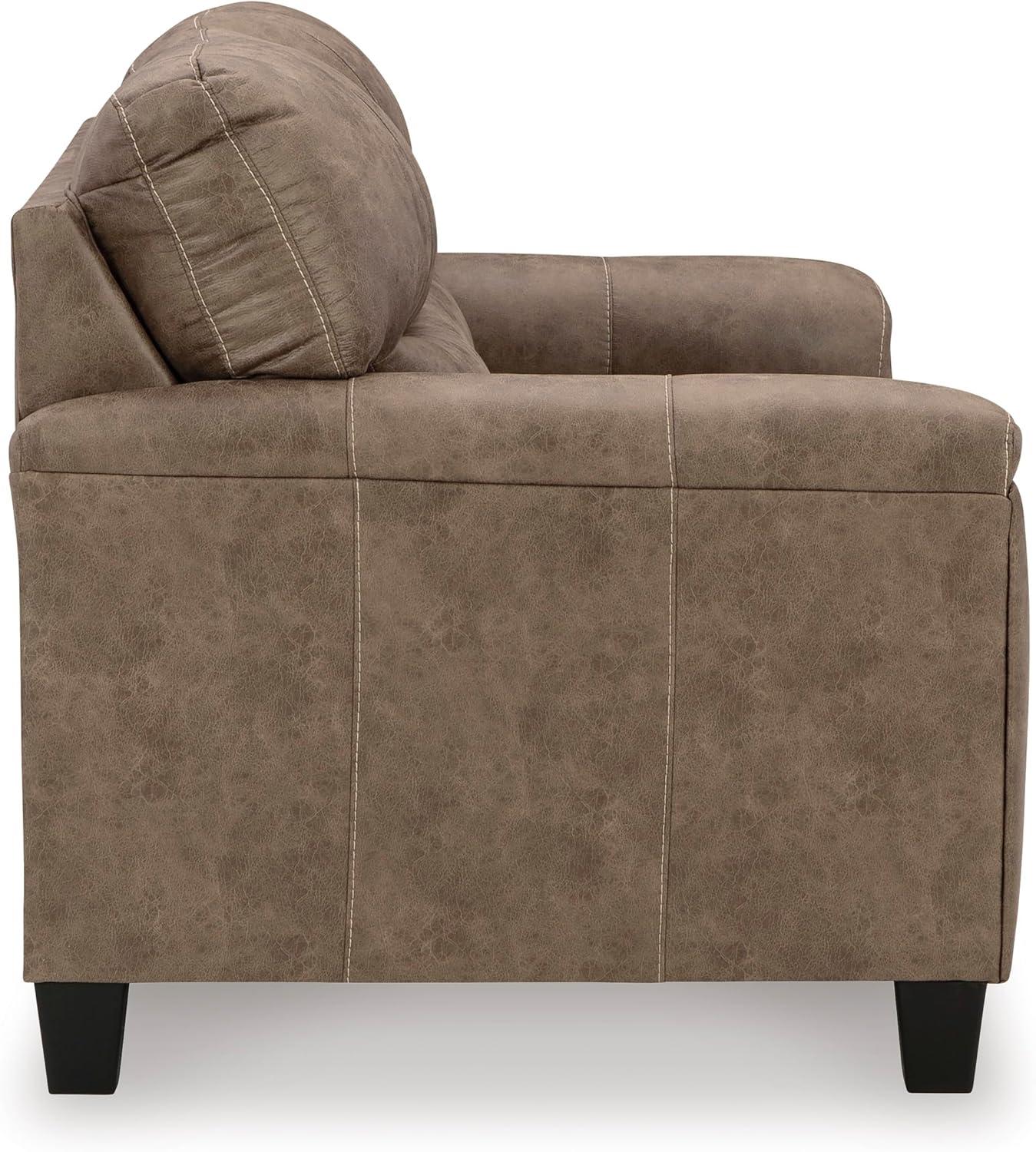 imageSignature Design by Ashley Navi Modern Loveseat with Removable Cushions Dark Brown