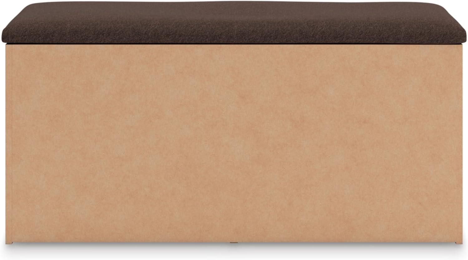 imageSignature Design by Ashley Prandefort Modern 2Drawer Bedroom Storage Bench Light Brown ampamp Dark BrownBedroom Storage Bench