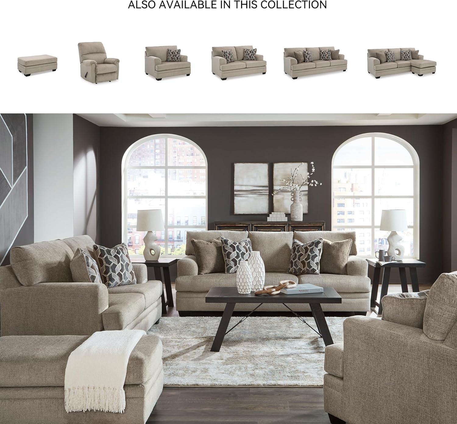 imageSignature Design by Ashley Stonemeade Casual Loveseat with 2 Toss Pillows Light BrownLight Brown