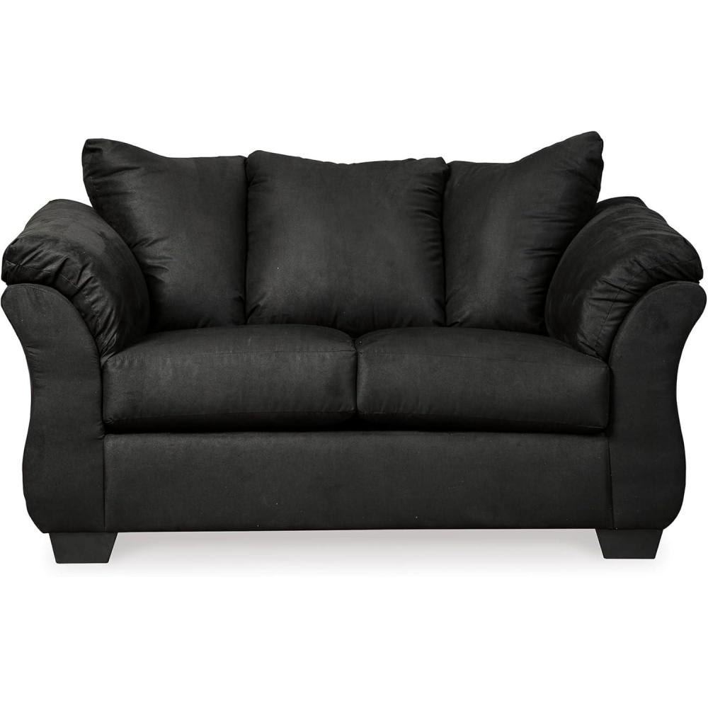 imageSignature Design by Ashley Darcy Casual Plush Loveseat BlackBlack