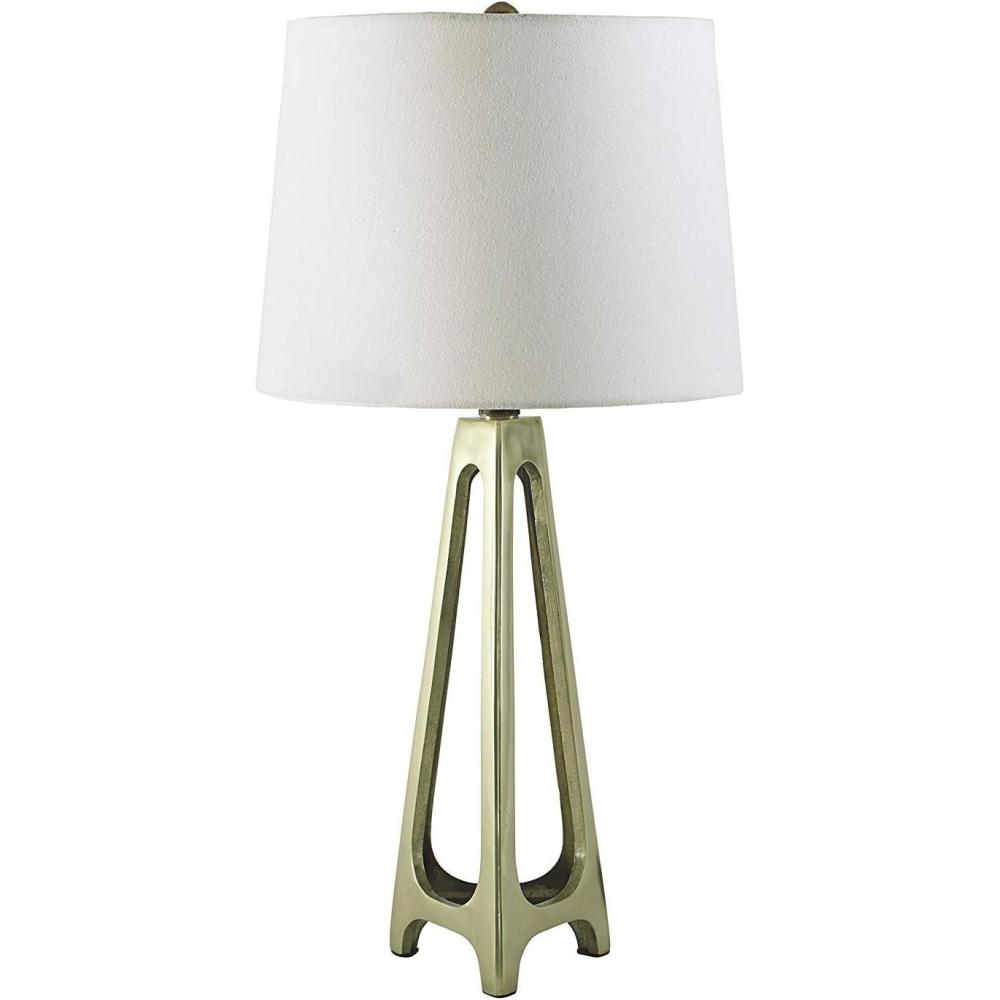 imageSignature Design by Ashley Marnina Ceramic Table Lamp in Taupe Set of 2Howard
