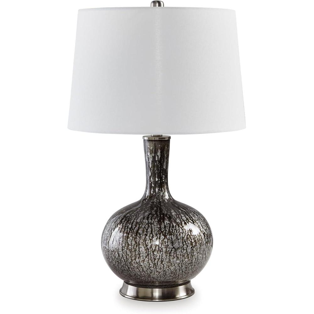 imageSignature Design by Ashley Tenslow Traditional 2625 Inch Glass Table Lamp Antique Black