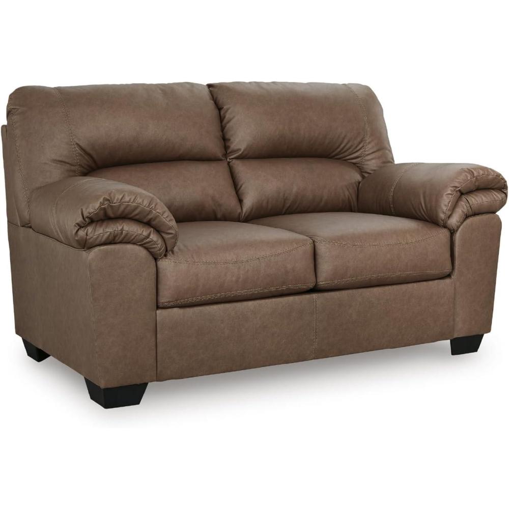 imageSignature Design by Ashley Walker Point Contemporary Loveseat with Removable Cushion Light Brown