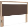 King Upholstered Panel Headboard