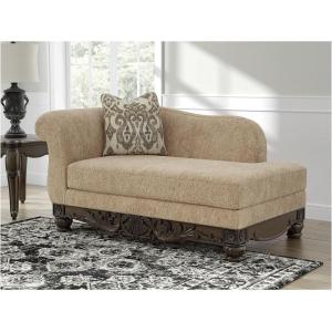 Signature Design by Ashley Havenworth Classic Anti Sag Right-Arm Facing Corner Chaise with Reversible Seat Cushion and 1 Accent Pillows, Beige & Dark Brown