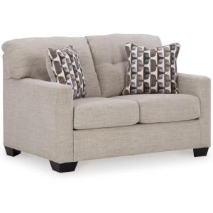 Signature Design by Ashley Mahoney Contemporary Tufted Loveseat, Beige(Beige)