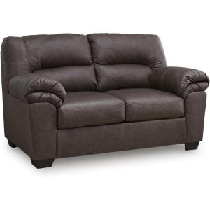 Signature Design by Ashley WalkerPoint Contemporary Loveseat with Removable Cushion, Dark Brown