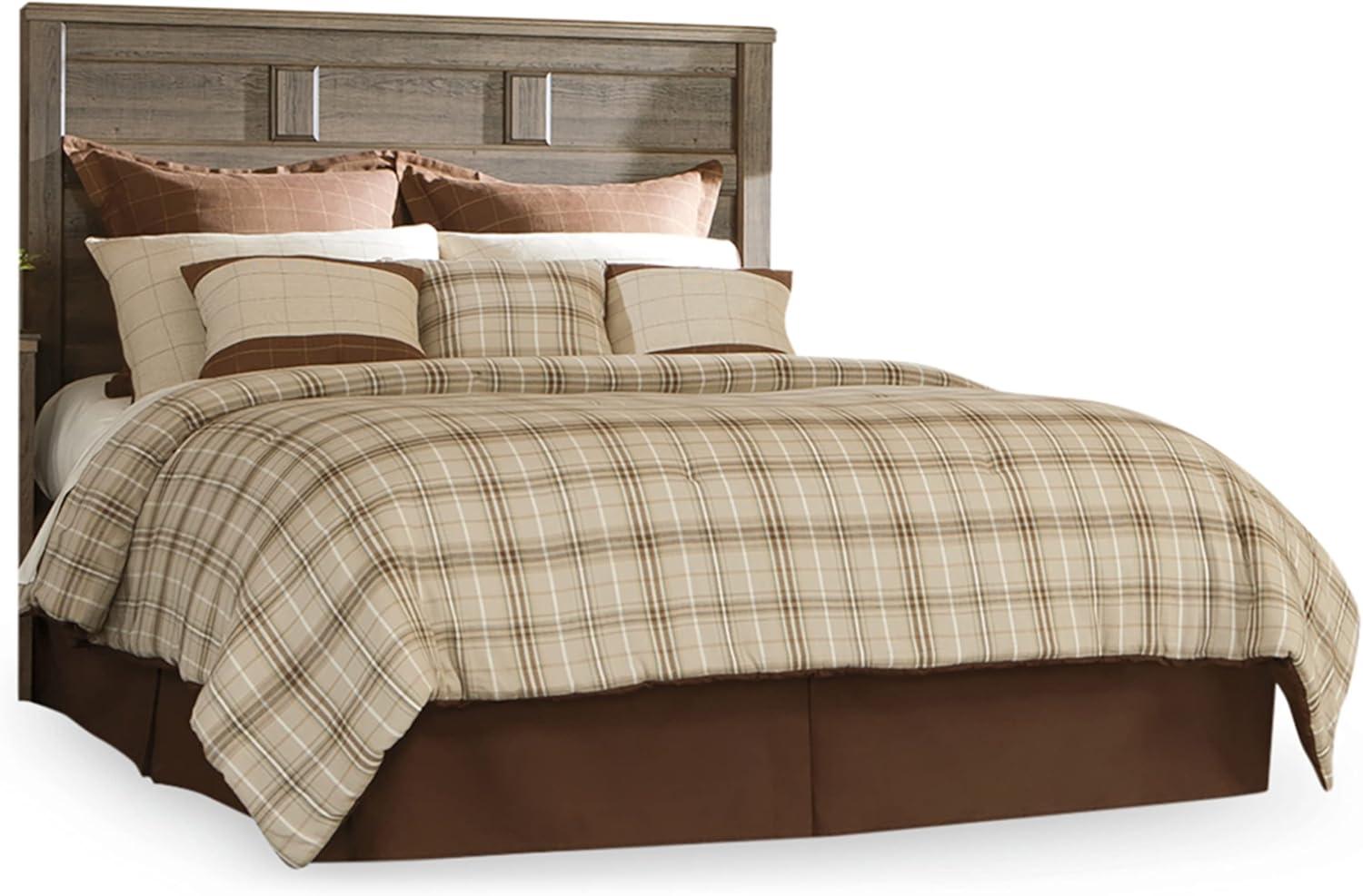 imageSignature Design by Ashley Juararo Rustic Poster Headboard ONLY KingCalifornia Weathered BrownQueen