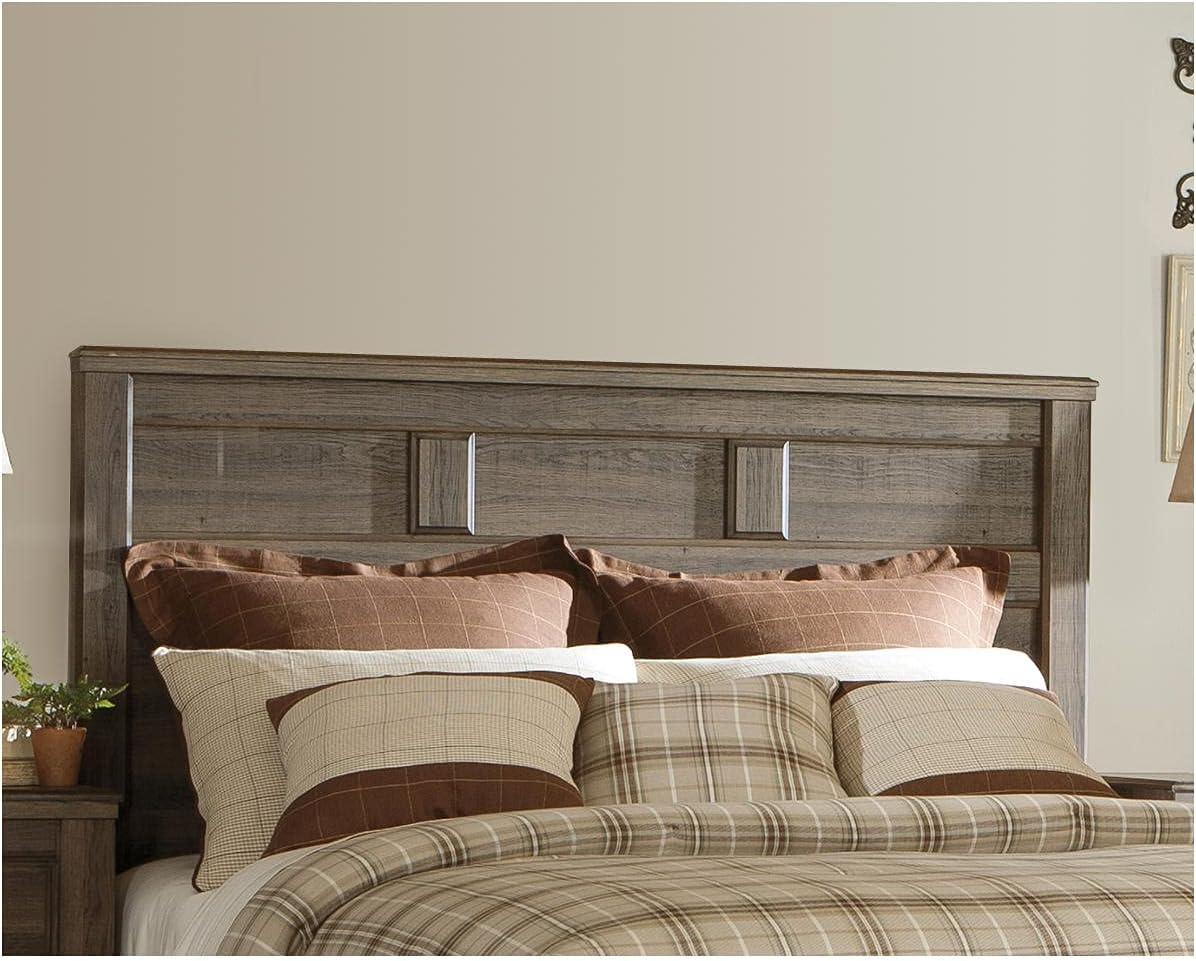 imageSignature Design by Ashley Juararo Rustic Poster Headboard ONLY KingCalifornia Weathered BrownQueen