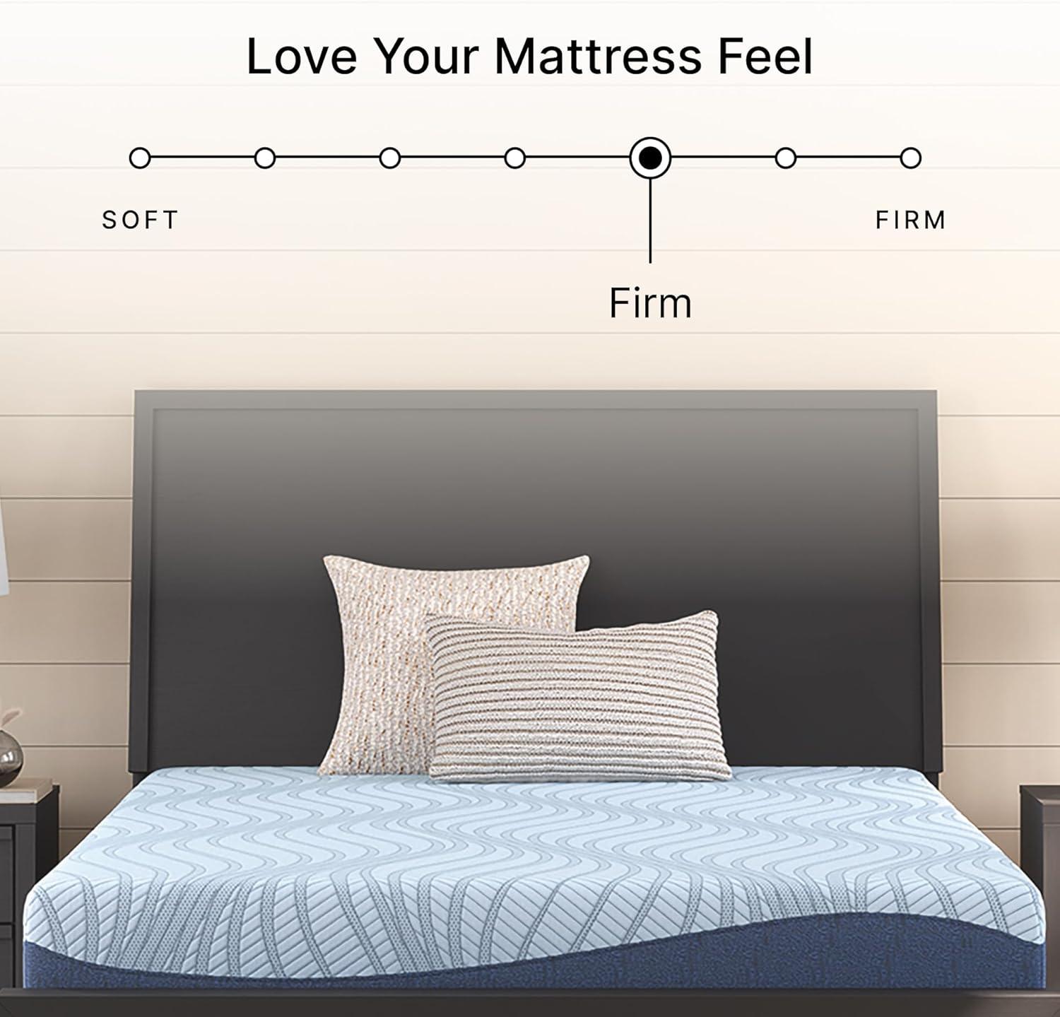 imageSignature Design by Ashley Peak 20 10 Memory Foam 10 Inch Firm Mattress for Pressure Relief Queen