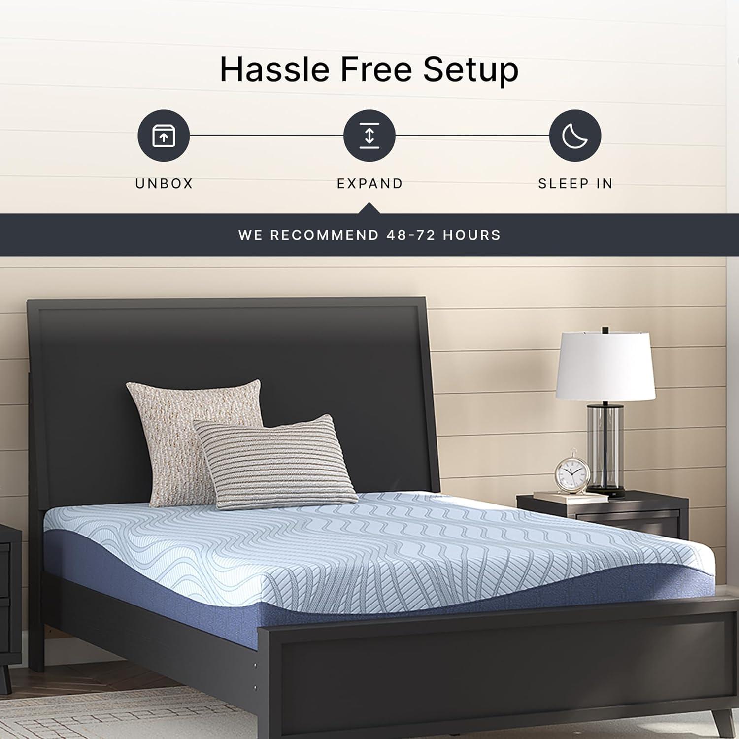 imageSignature Design by Ashley Peak 20 10 Memory Foam 10 Inch Firm Mattress for Pressure Relief Queen