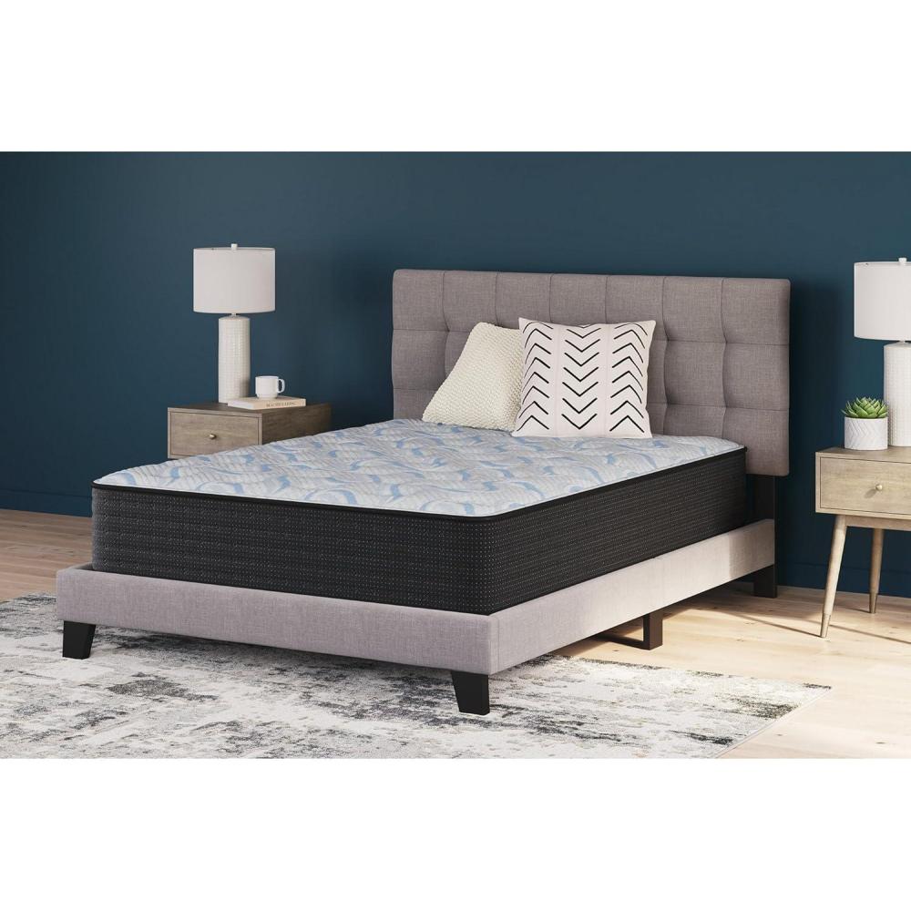 imageSignature Design by Ashley Elite Springs Firm 14 Inch Memory Foam Hybrid Mattress with Edge Support for Pressure Relief Twin Fiberglass Free Mattress in A BoxQueen Mattress